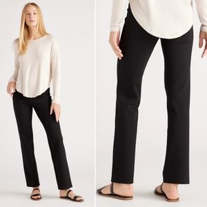 🆕️ Quince Ultra Stretch Petite Ponte Straight Leg Pants in Black